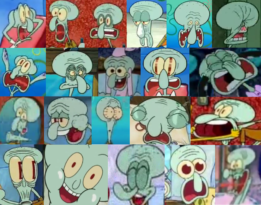 Squidward Scary Face Related Keywords & Suggestions - Squidw