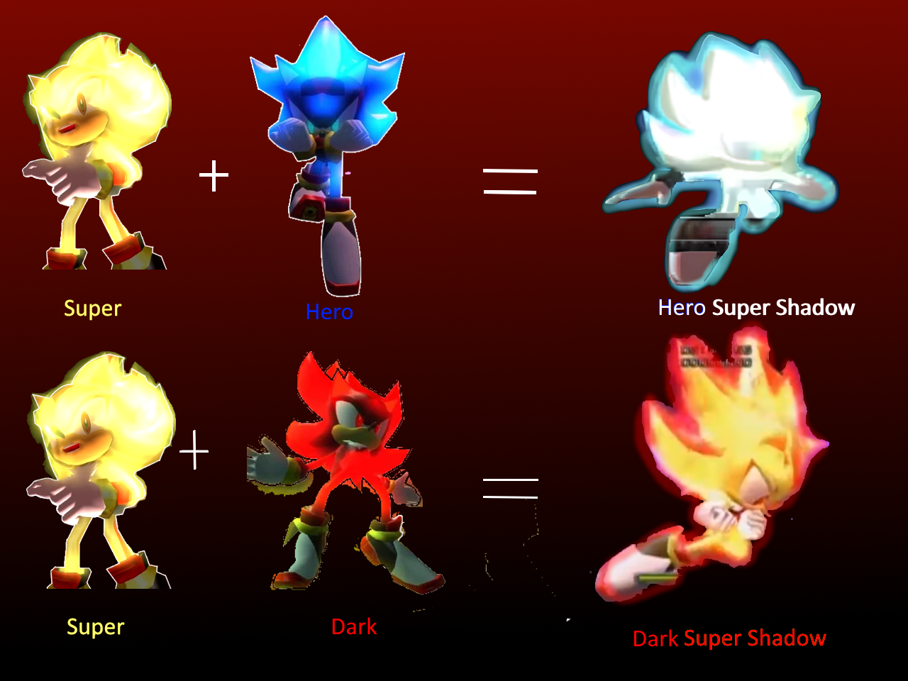Shadow's Forms by Nzar2 on DeviantArt