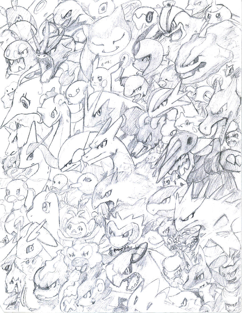 Pokemon Head sketches