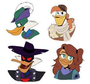 Quiverwing Duck AU // Darkwing Duck 