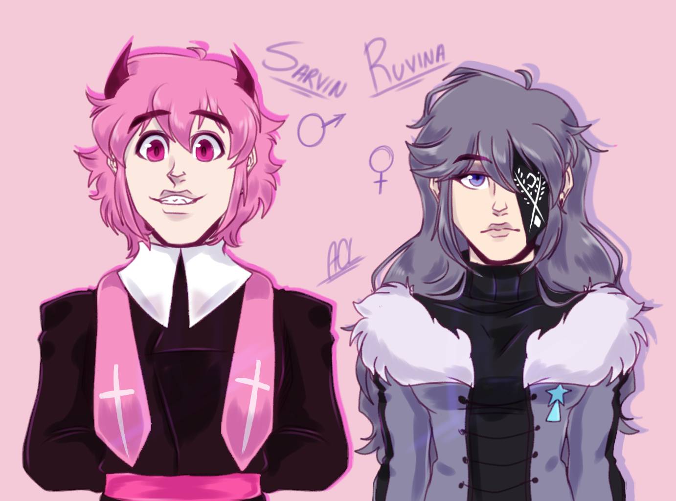 SARVENTE AND RUV (GENDERBENDER) //MID-FIGHT MASSES by ArtKotaro08017 on ...