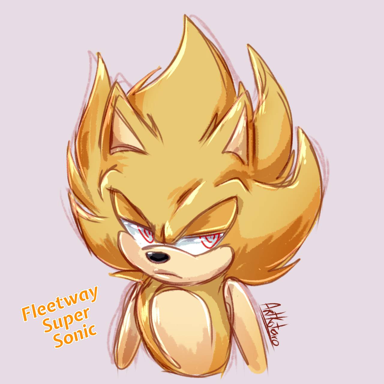 Fleetway Super Sonic (FleetwayComics) by SarkenTheHedgehog on