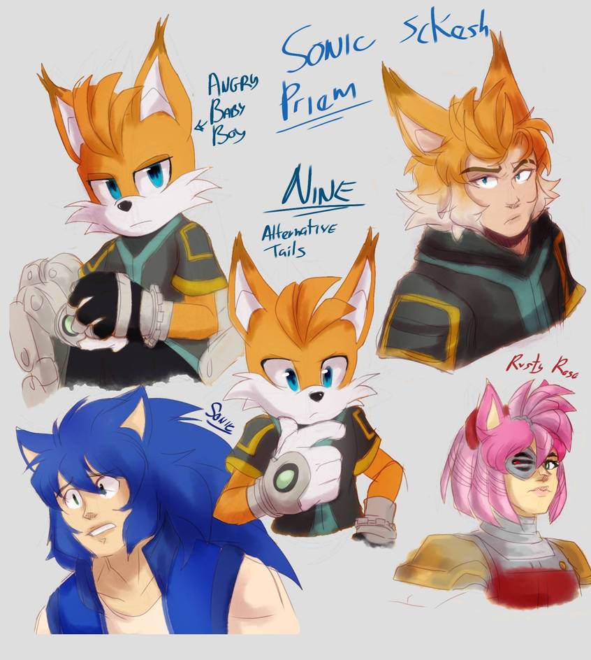 Doodles // Sonic Prime (Humanized) by ArtKotaro08017 on DeviantArt