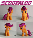 Scootaloo MLP Custom Sculpted Figure 2 by alltheApples