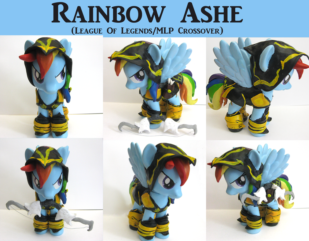 Rainbow Ashe custom MLP:FiM/LoL Fashion Style Fig
