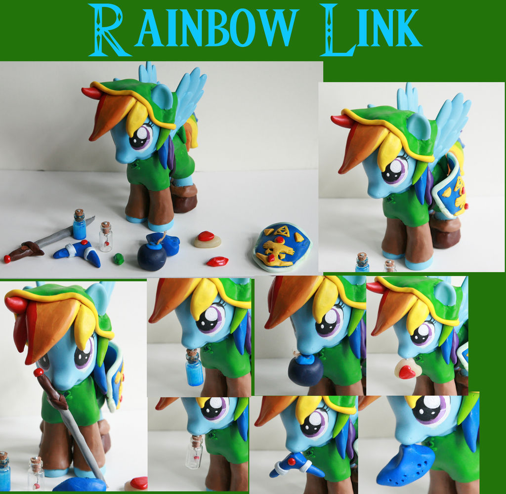 Rainbow Link: MLP and LoZ crossover Custom figure