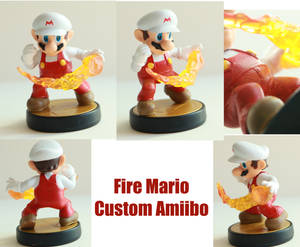 Fire Mario Custom Amiibo
