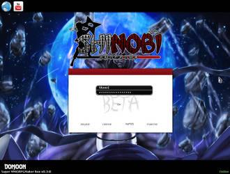 Title screen of Shinobi Art V1 by ZewiSkaaz