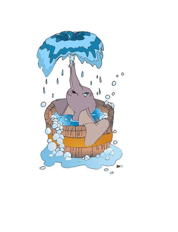 dumbo bath colored