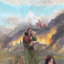 The destruction of the City under the Mountain.