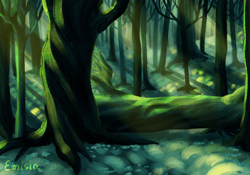 In the forest by blumilein on DeviantArt in 2023