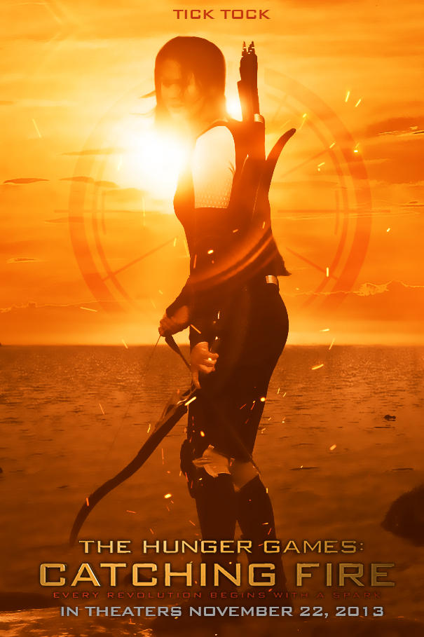 The Hunger Games Catching Fire Tick Tock Poster by TributeDesign on