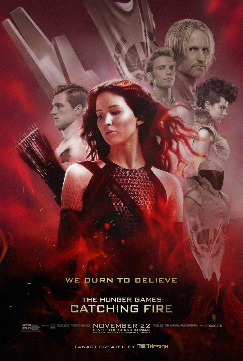 Catching Fire Poster - We Burn To Believe