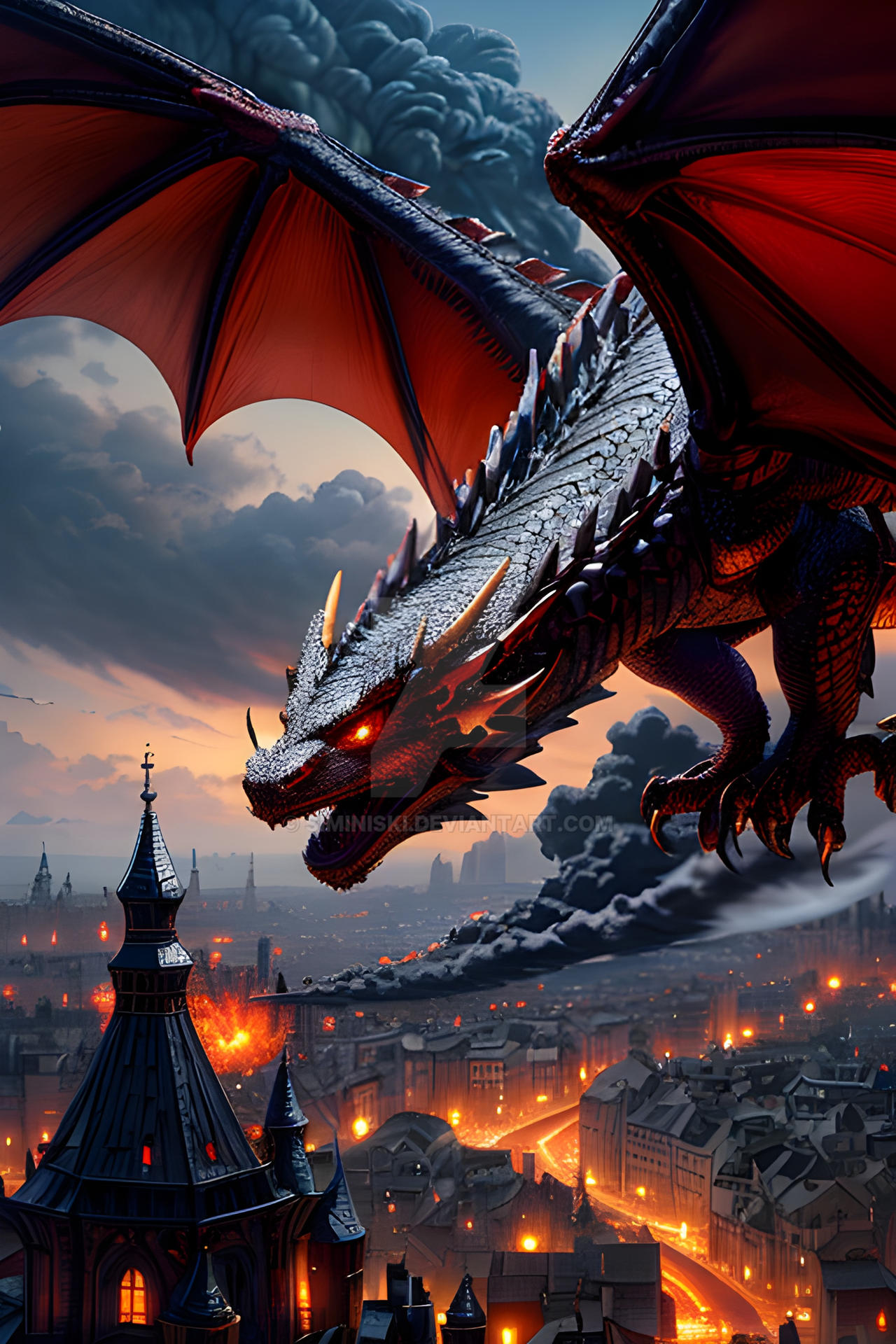 Dragon Attack by siminiski on DeviantArt