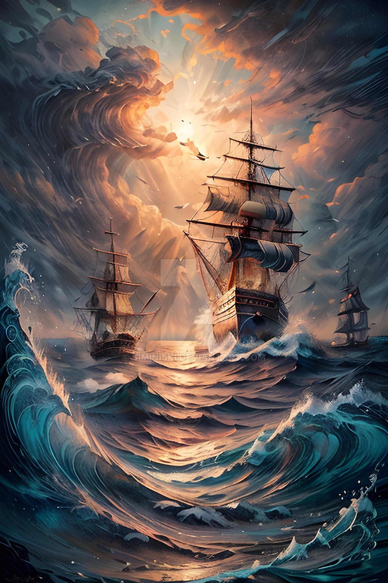 Ships Ahoy by siminiski on DeviantArt