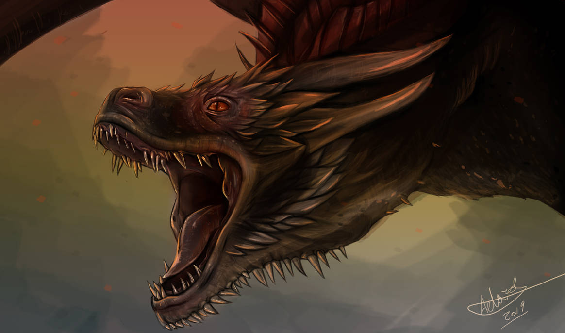 Drogon drawing by aprilelvidge on DeviantArt