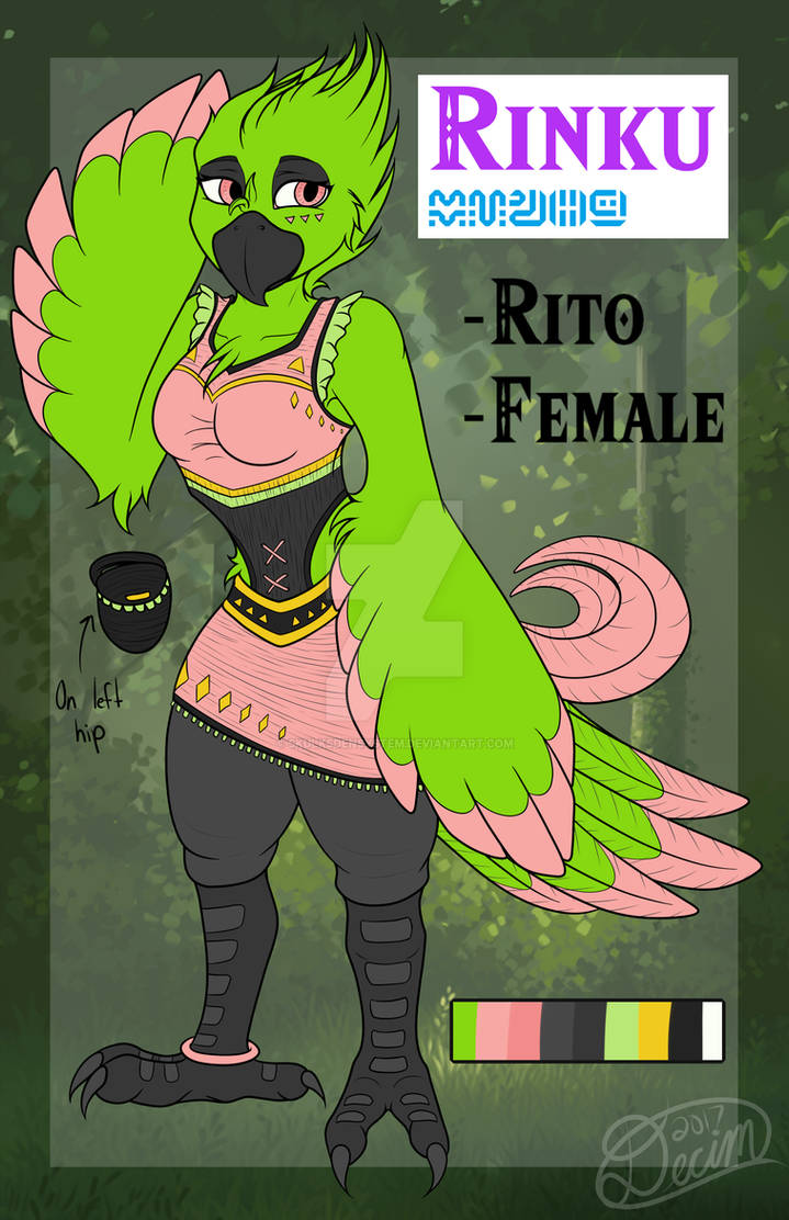 Wall Name Rinku Commission- Rinku Reference Sheet by SkulksDenSystem on DeviantArt