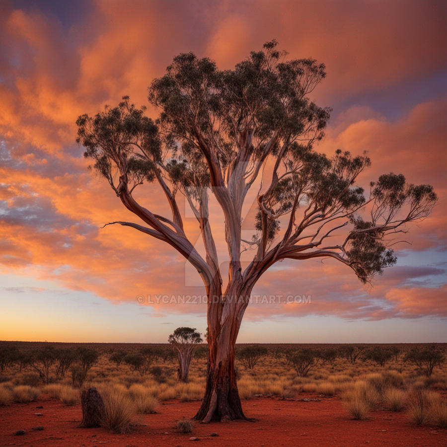 Large Tree Outback Australia outback tree (AI) by Lycan2210 on DeviantArt