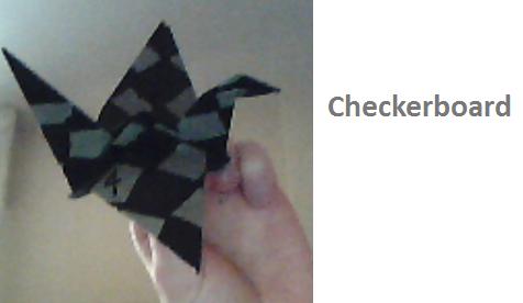 Hinabn cranes- Checkerboard