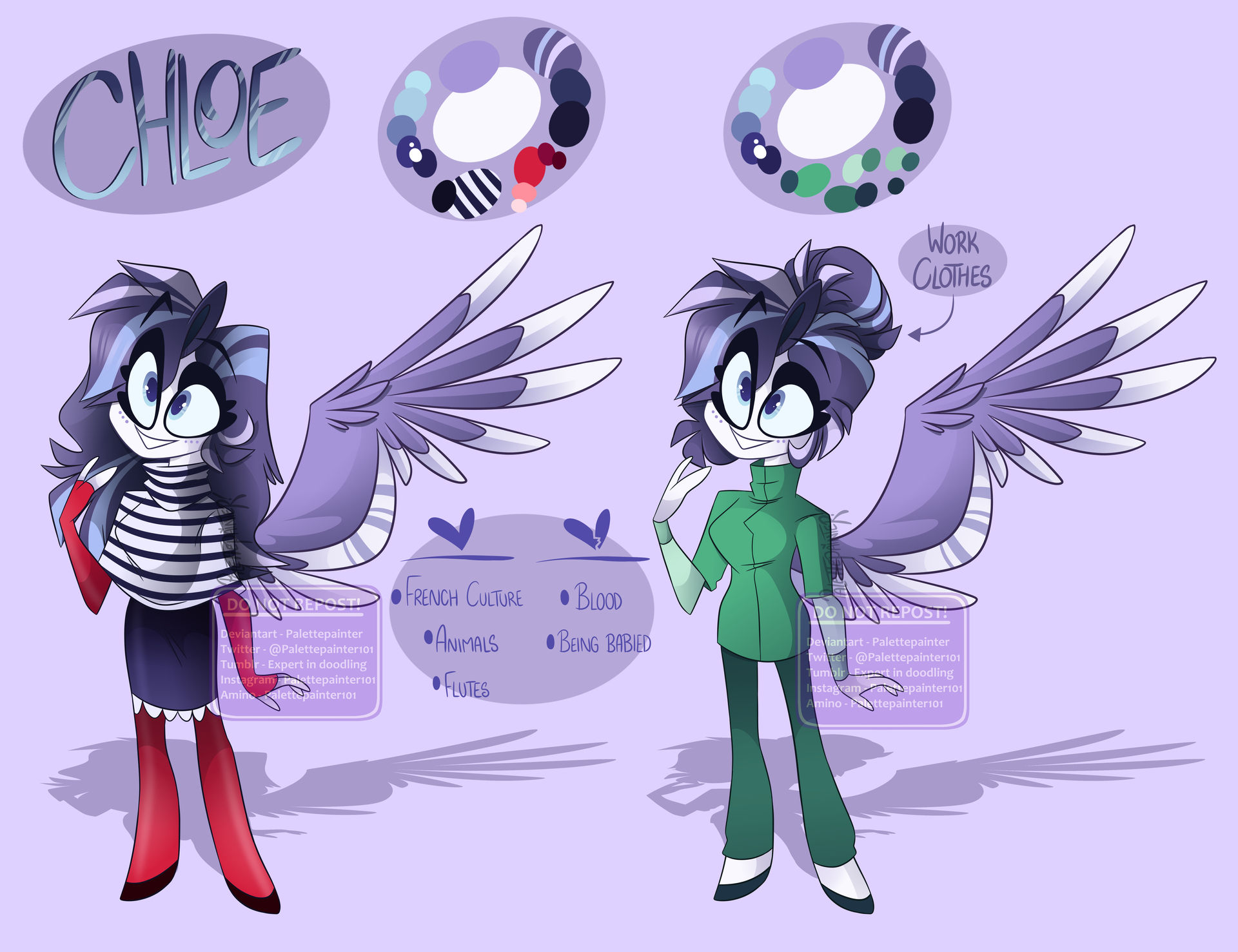 Angel OC: Chloe (NEW REF) by Palettepainter101 on DeviantArt