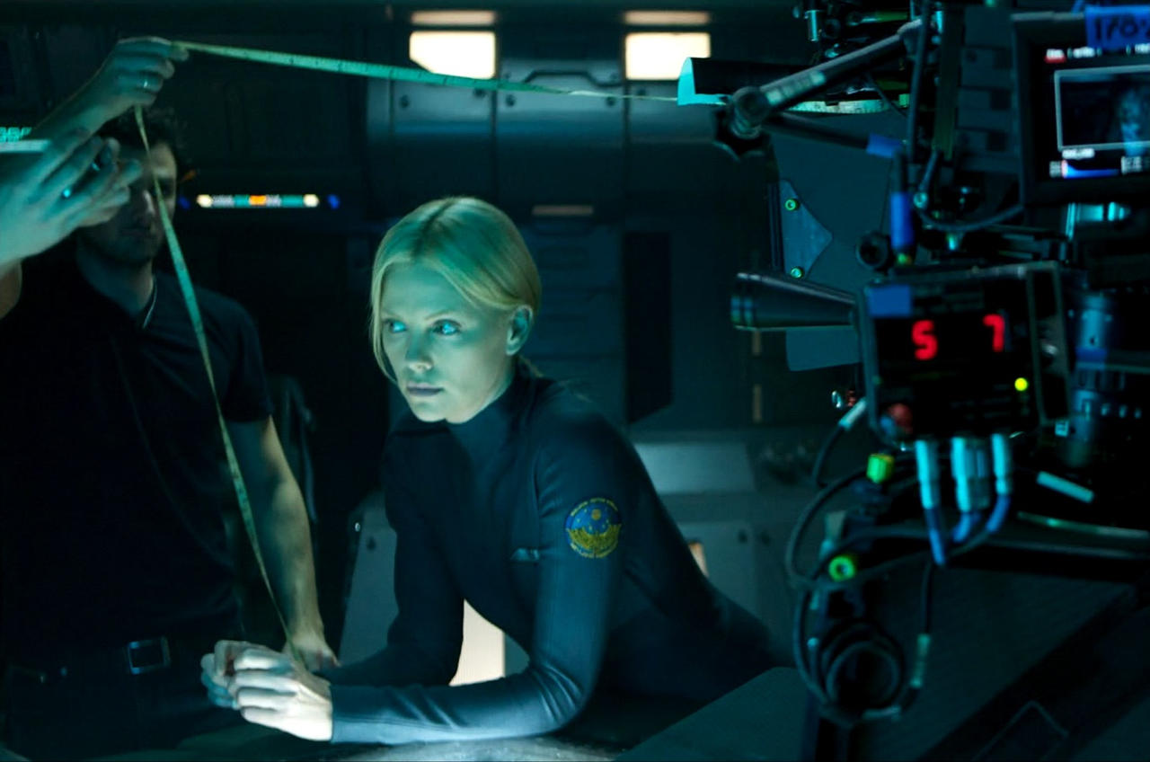 Charlize Theron - Thinking about me on set