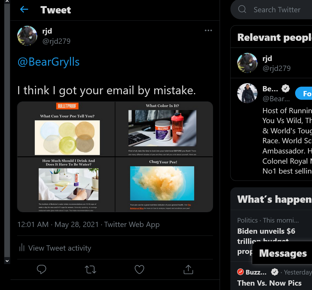 Twitter Drive-bys - Bear Grylls