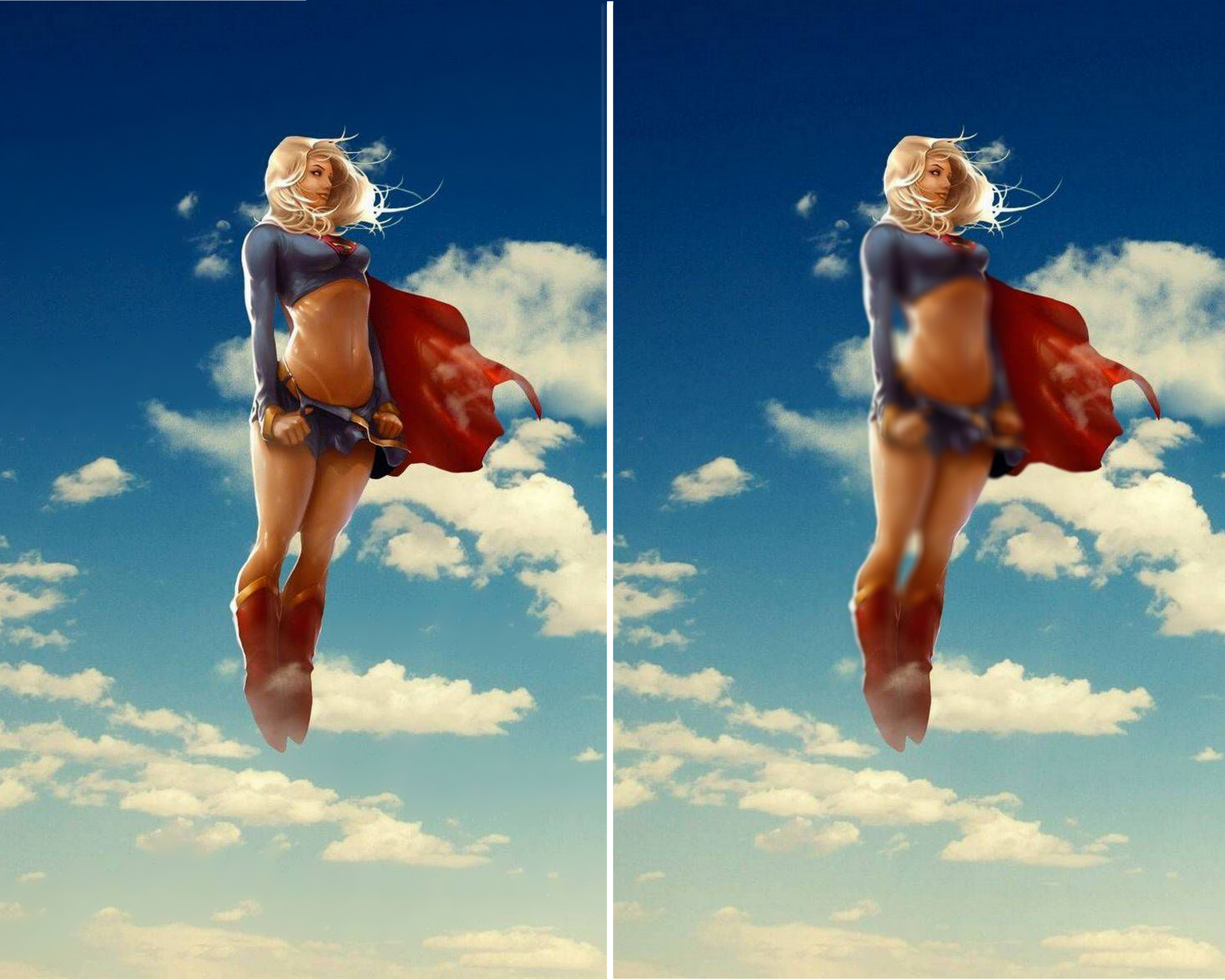 Stereoscopic Layered Detail - Supergirl