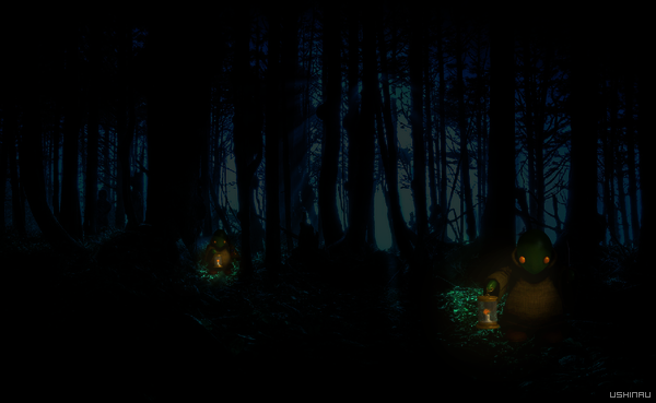 Tomberry dans la nuit by Ushinau