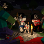 Novaskin-minecraft-wallpaper Zombie attack!