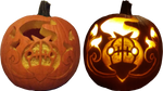 Chandelure Jack-o'-lantern by JA-punkster