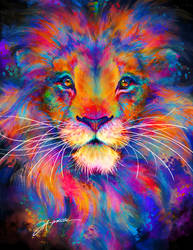 Color splash - Lion