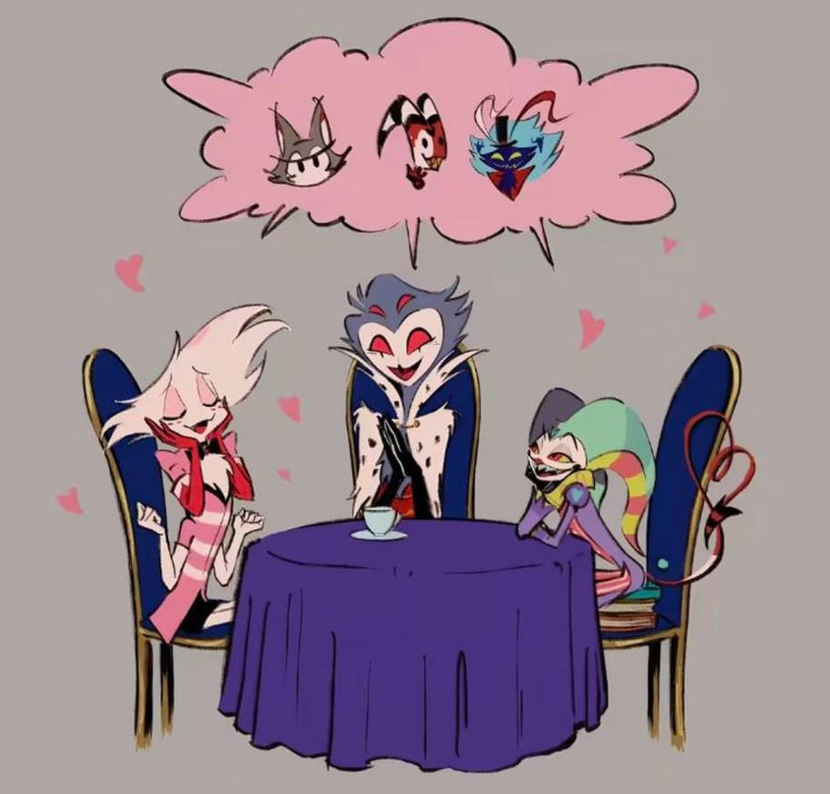 Stolas Angel Angel Dust, Stolas, and Fizzarolli Chat Meeting by elijahthack12 on ...