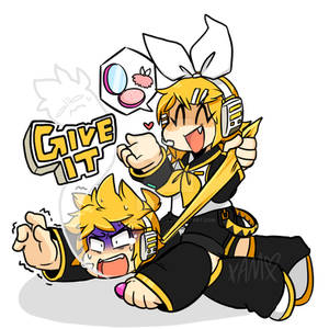 Chibi Rin and Len sticker [Large View]