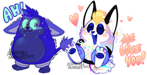 Completed Tattletail OC YCH batch 2: #1 + #2