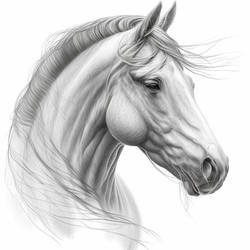 Wallacet73 Horse Head Drawing