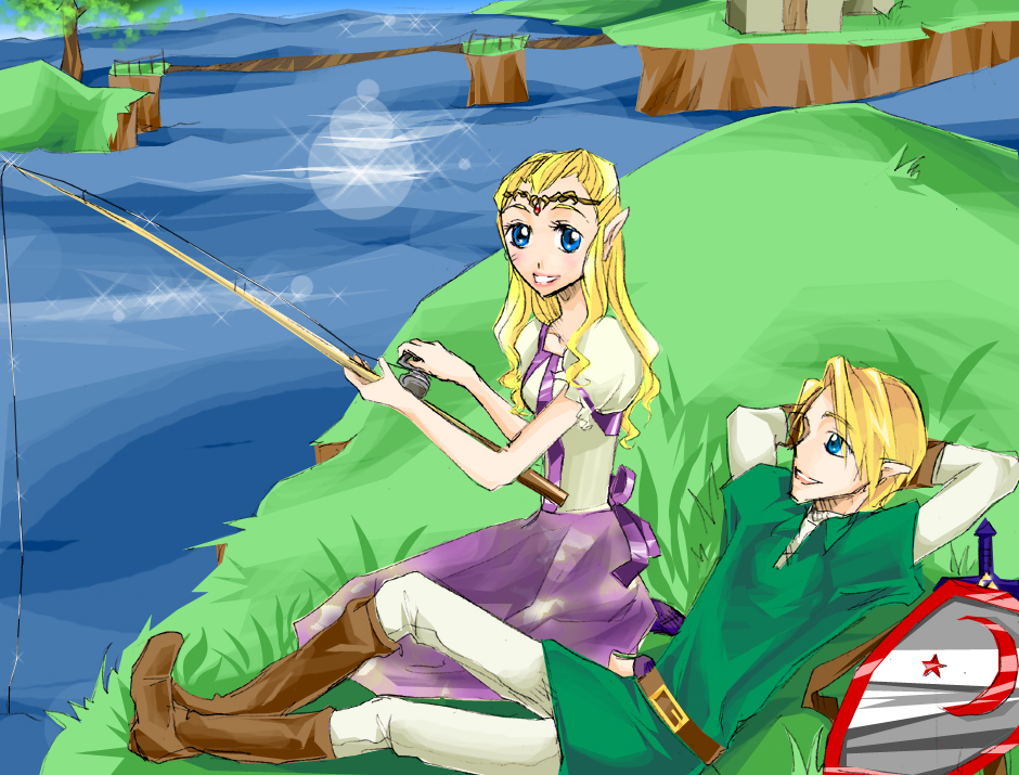 Fishing in Lake Hylia