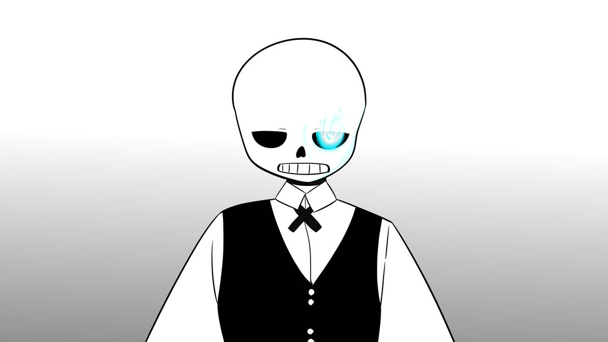 Sans in a suit without cape plus eye glow by Samboneslol on DeviantArt