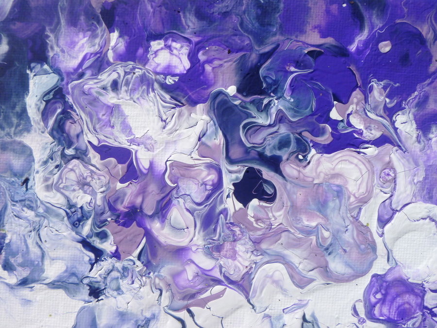 Violet - Abstract Marble Painting