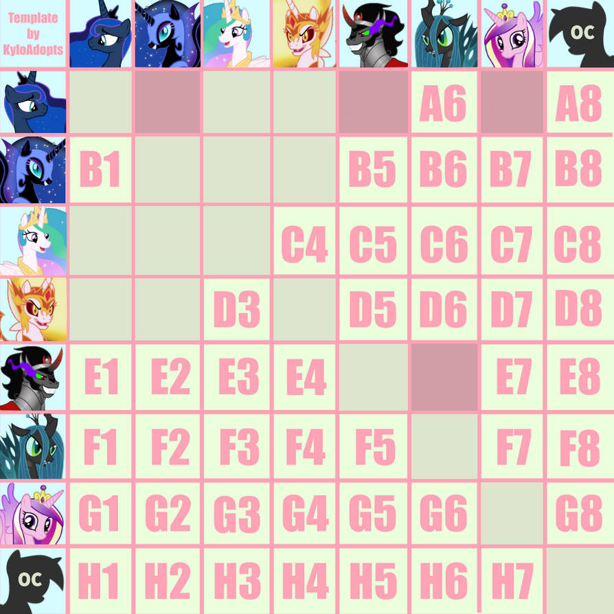Breeding Grid |Adoptables| MLP Royalty Breeding Grid (Closed!) by TheQuietLittleFox ...