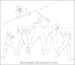 pic Group:xitu_Rsbi8S= Drawing Poses group pose drawing challenge by
