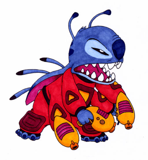 Stitch in Red Suit 2 by Ribera on DeviantArt