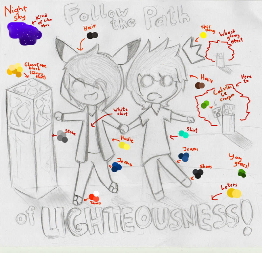 Follow The Path Of Ligtousness reference sheet by MuffDash on DeviantArt
