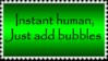 Bubblebath stamp