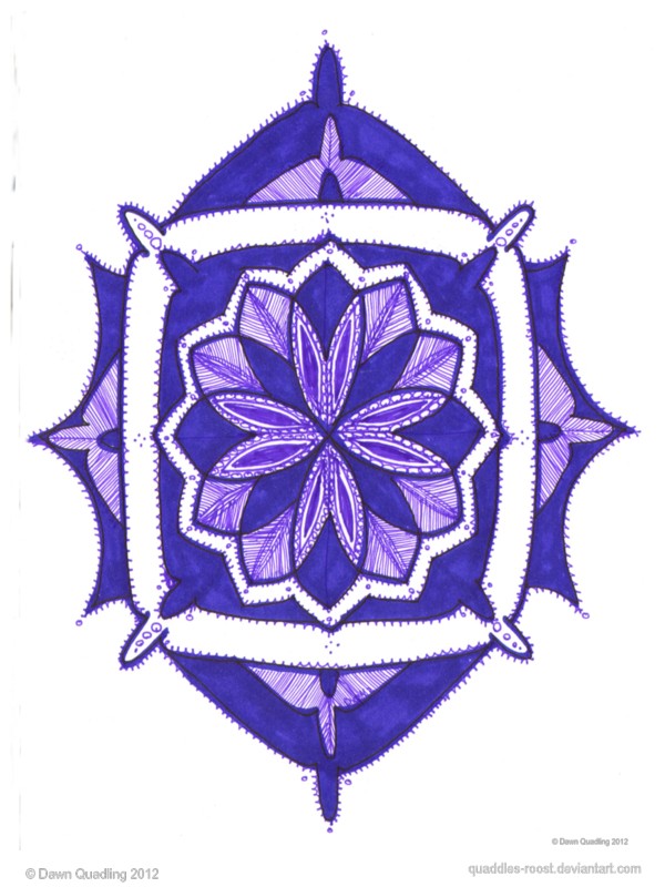 Purple Blossom Mandala