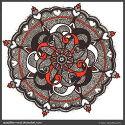 Lost In Meditation Mandala Finished by Quaddles-Roost