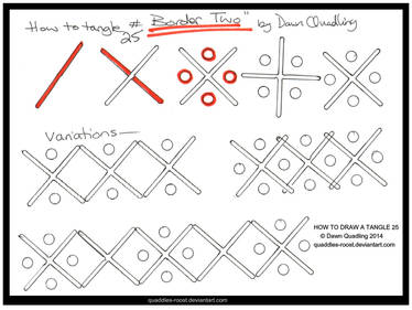 How to Tangle 25 Border Two quaddles-roost