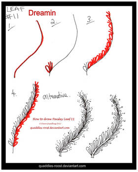 How to Draw Leaf 11 Dreamin quaddles-roost