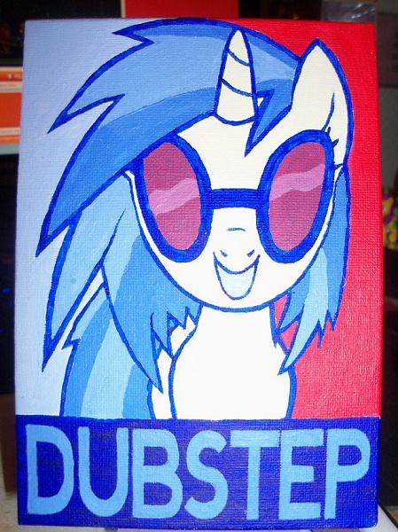 Vinyl Scratch Dubstep Canvas