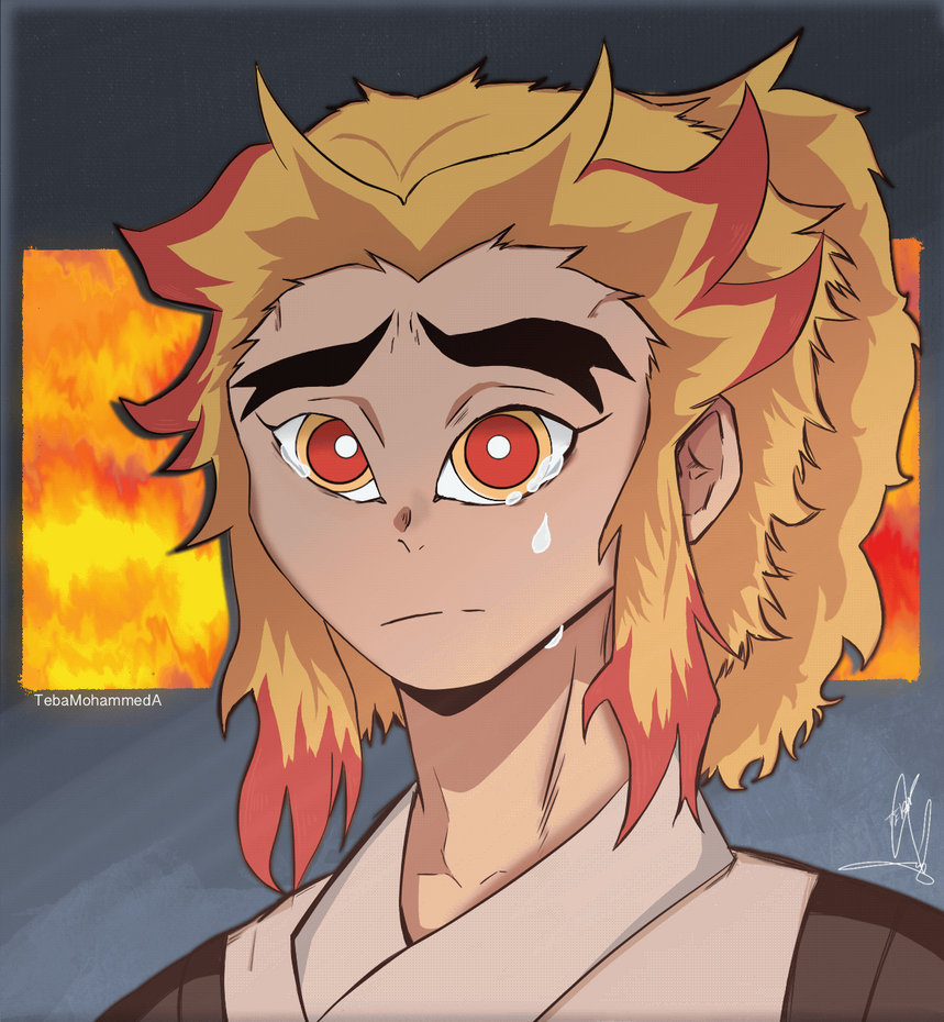 Sad Senjuro Rengoku by TebaMohammedA on DeviantArt
