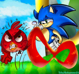 Sonic and Angry Birds